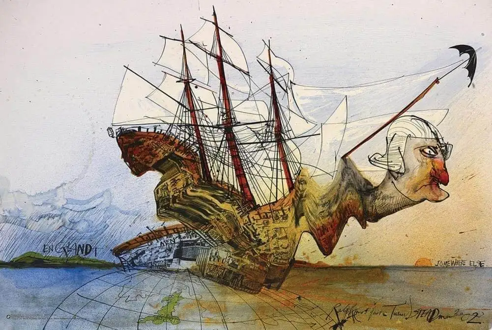 Curse Of Lono Poster Het geheim van dromen, angst en walging Hunter S Thompson door Ralph Steadman Wall Art Rome Decoration