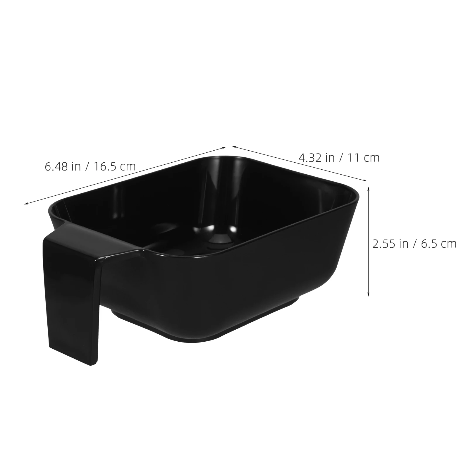 وعاء صبغ الشعر البلاستيكي باللون الأسود سهل التثبيت أداة خلط التلوين للاستخدام المنزلي في الصالون وعاء صبغ الشعر الاحترافي القابل للغسل وإعادة الاستخدام #2