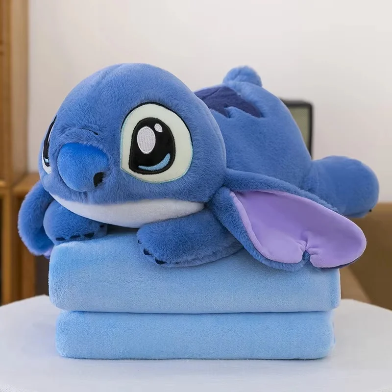 

Stitch Winnie плюшевая кукла мультяшное одеяло с кондиционером милое одеяло-подушка двойного назначения 2-в-1 многофункциональная подушка для сна подарок