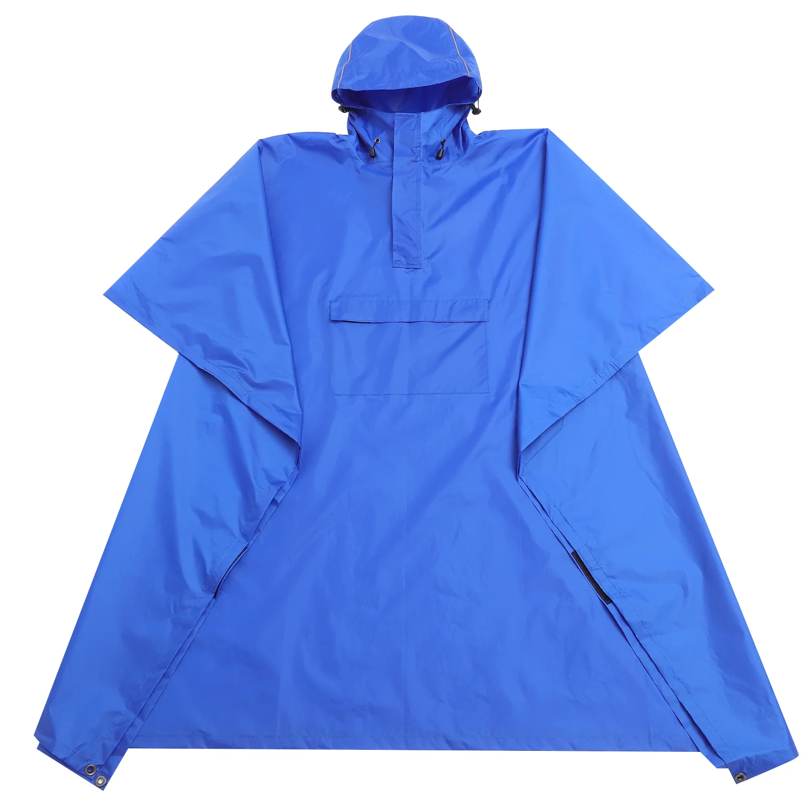 

Portable Blue Waterproof Outdoor Adult Raincoat Climbing Hiking Poncho Camping Multipurpose Rain Cover Rainproof Windproof