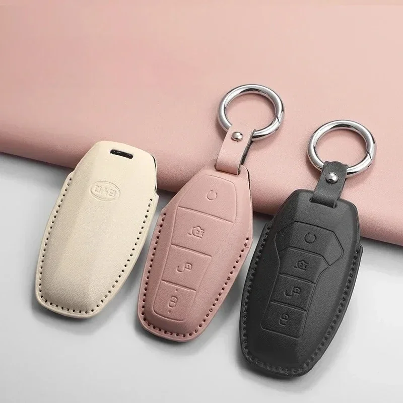 4 Buttons Car Key Case Cover Shell Fob for BYD Tang DM Song PRO Qin PLUS Yuan Atto 3 Han EV Max Dolphin Remote Key Protect Cover