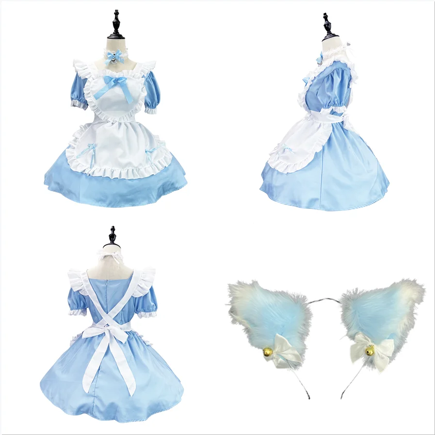 Anime Cosplay japanische Dienst mädchen Kleid Uniform Dame Lolita Kleid Halloween Kostüm