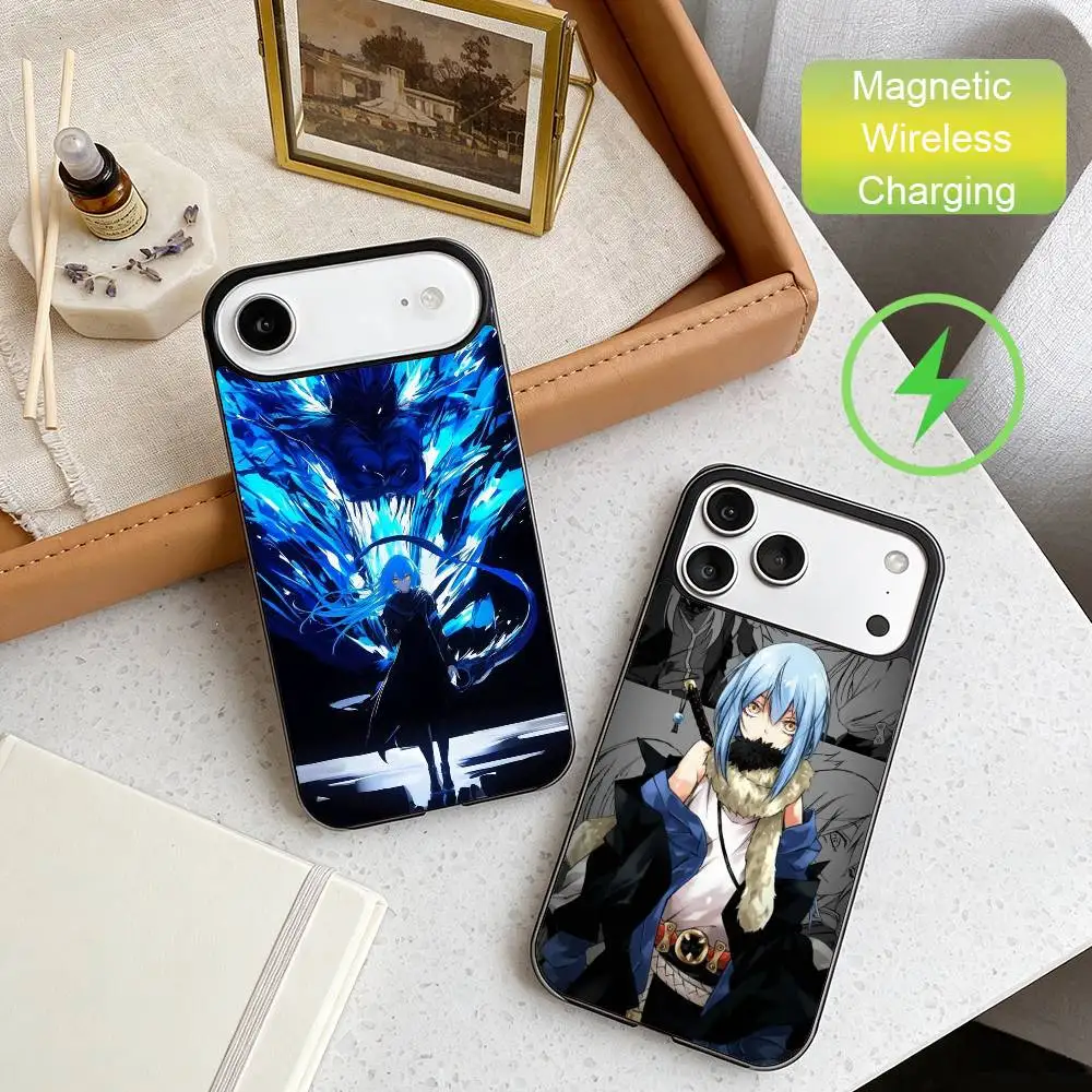 

Slime Anime Rimuru Tempest Phone Case For iPhone17,16,15,14,13,12,11 Plus,For Magnetic Wireless Charge Cover