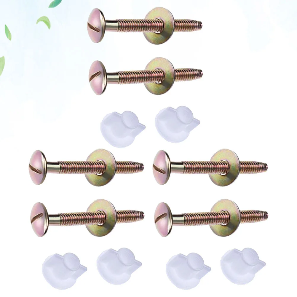 

6Pcs Toilet Bolt Rustproof Fixing Screws Durable Toilet Tank Accessories Replacement Parts Fixing Bolt Rubber Wc Tool