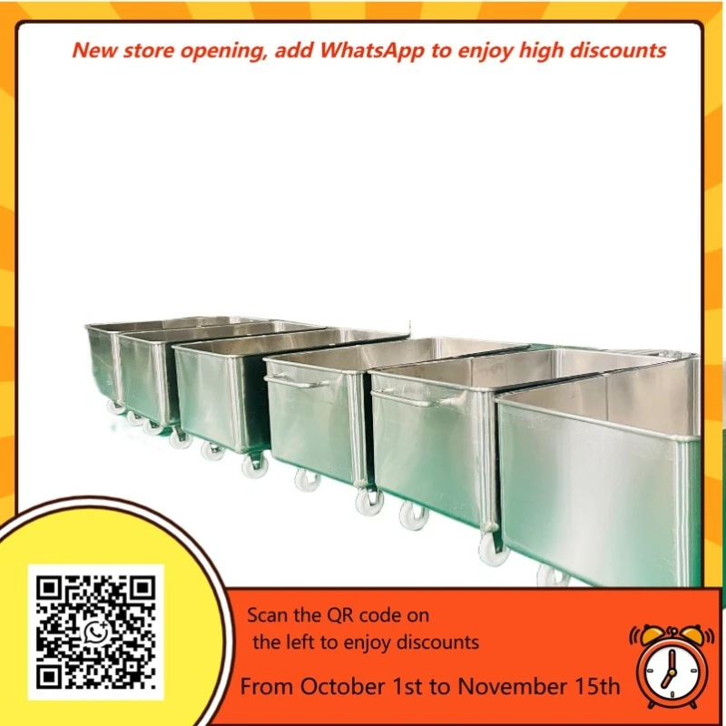 عربة متنقلة قابلة للتخصيص سعة 200 لتر، آلات تجهيز اللحوم التجارية لتطبيق المخابز ومطحنة الدقيق #1