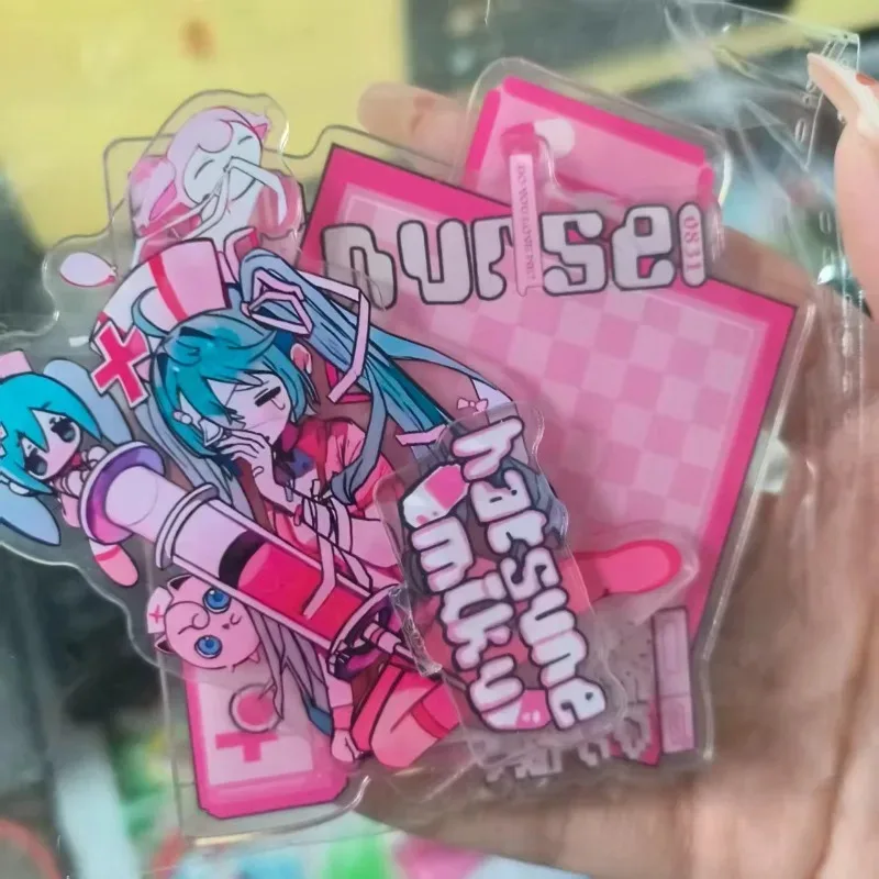 Hatsune Miku Acrylic Standing Sign Miku Anime Peripherals Cute Cartoon Desktop Ornament Originality Personality Acrylic Bracket