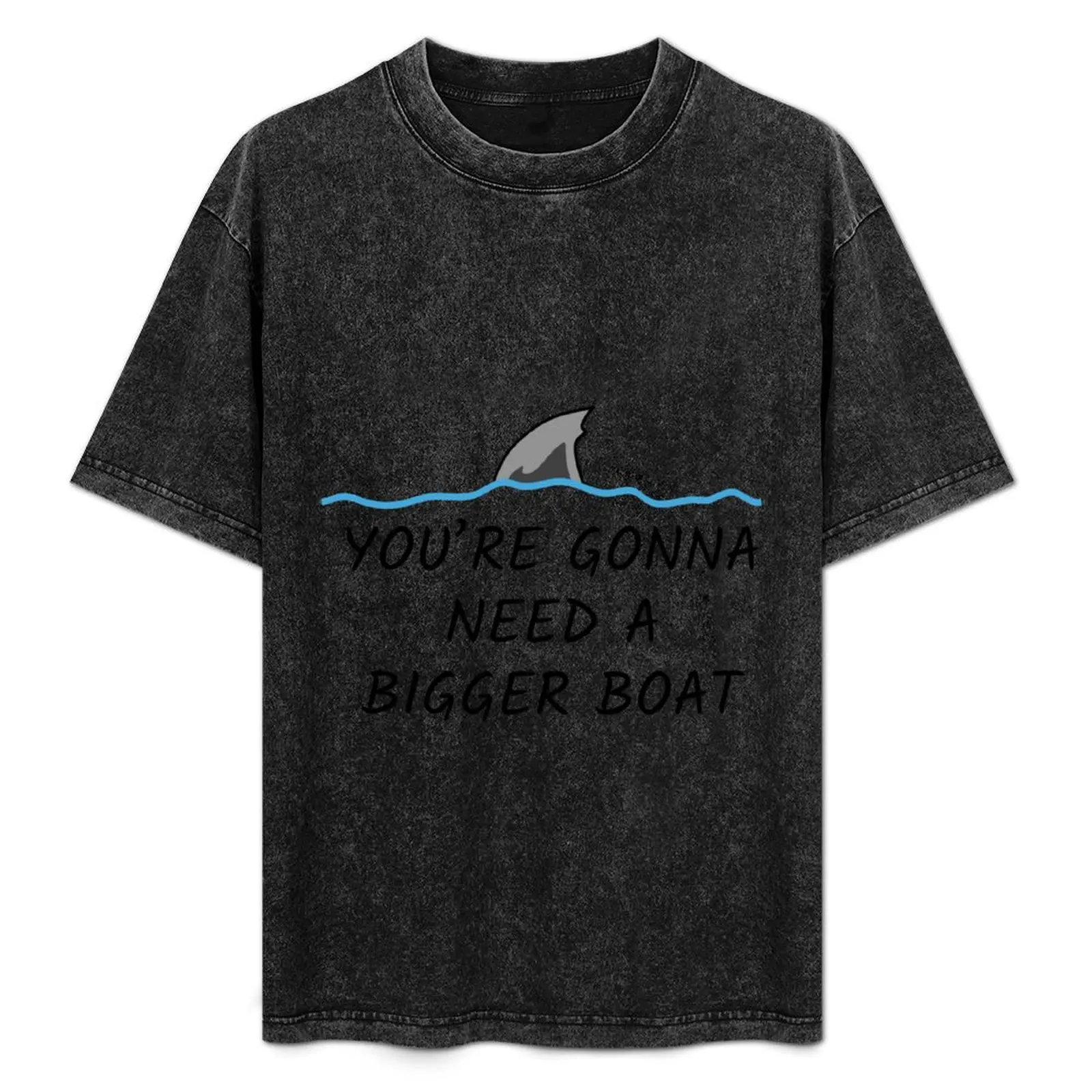 

Jaws Boat Quote T-Shirt Vintage Print Crew Neck Tee
