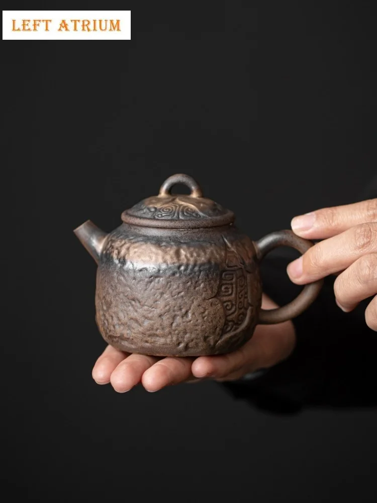 

Retro Japanese Style Pot Teapot Kung Fu Coarse pottery Tea Making Device Tea Infuser Tea Kettle Chinese Small Teapot