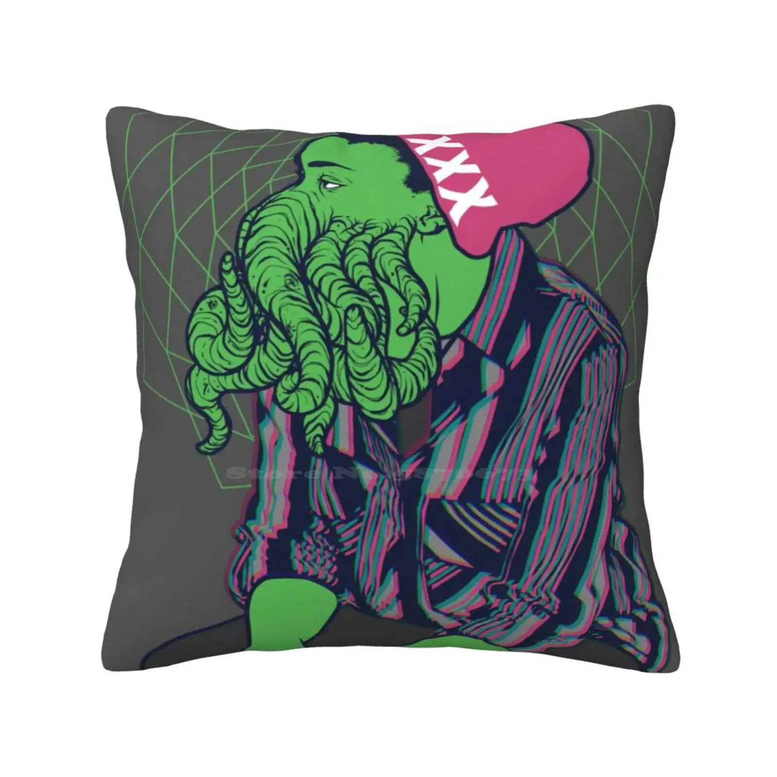 Woods Soft Comfortable Pillowcase Cthulhu Hp Lovecraft Monsters Occult Supernatural Lumberjack Tentacles Swag