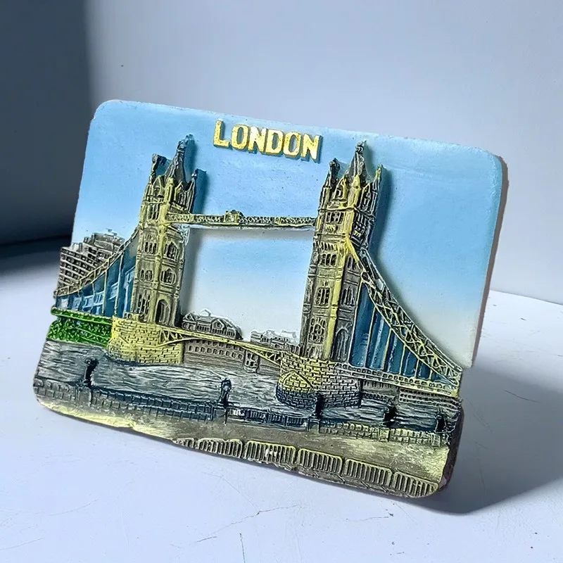 Europe  UK London 3D refrigerator stickers fridge magnets tourist attractions  refrigerator stickers souvenirs London handmade c