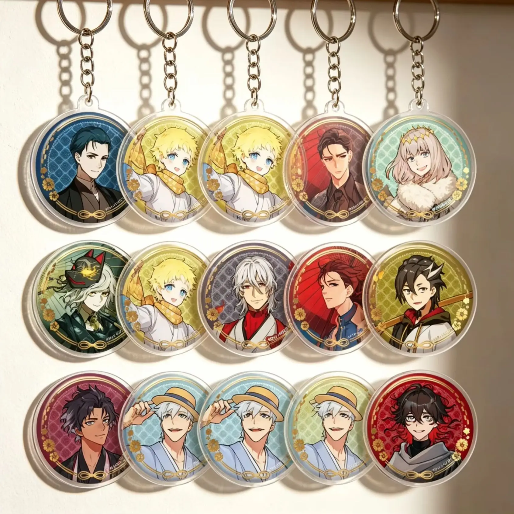 Anime Fate/Grand Order Archer Circle Acrylic Pendant Keychains Bag Decorations Festivals Gifts Exquisite Products