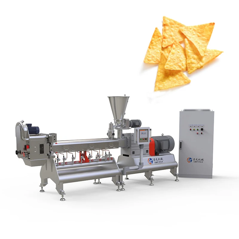 Tortilla Doritos Chips Making Machine Full Automatic Making Machine FL Customized Puffed Food Extruder