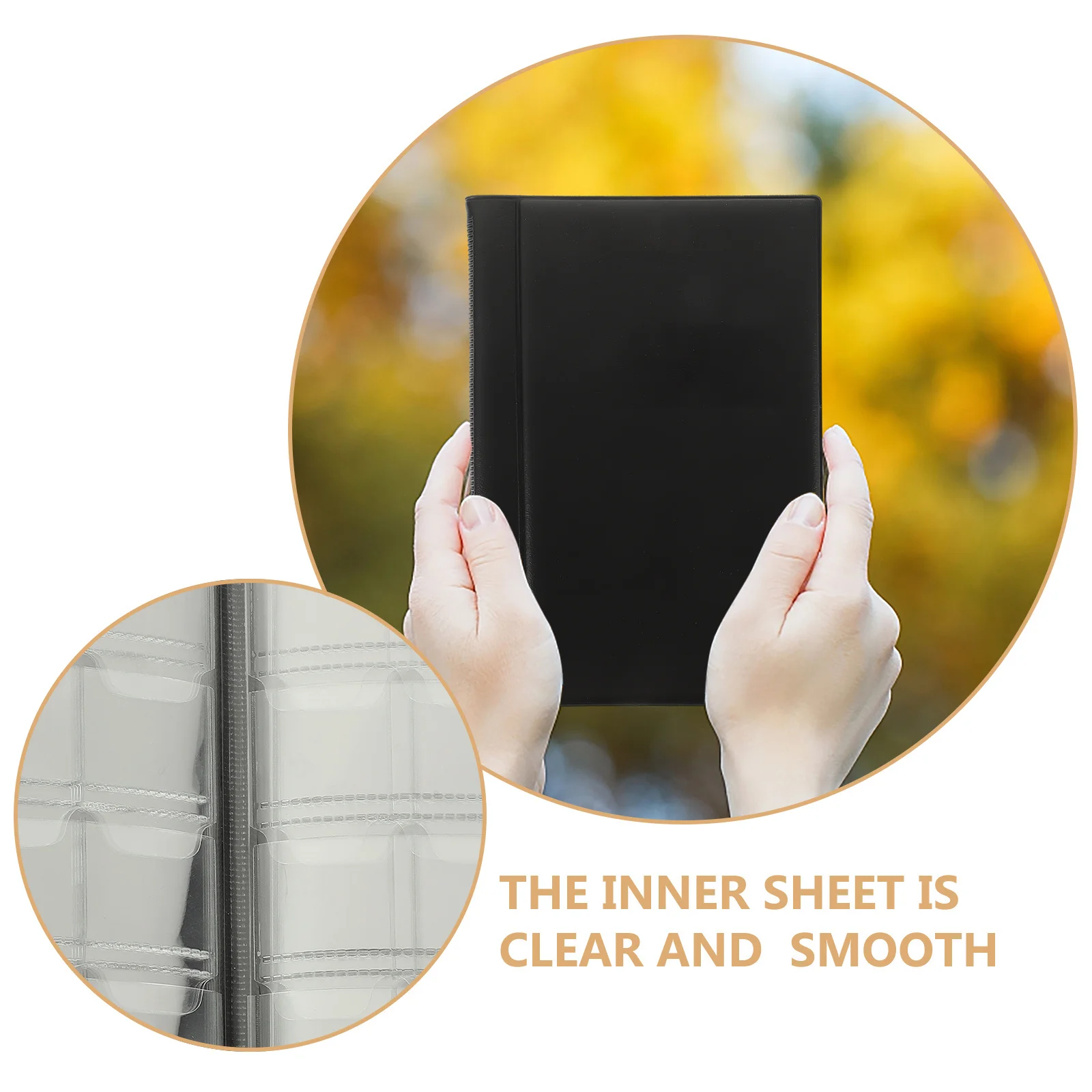 

PU Coin Album 120-Pockets Coin Collection Organizer Book Transparent Display Holder Storage for Collectors