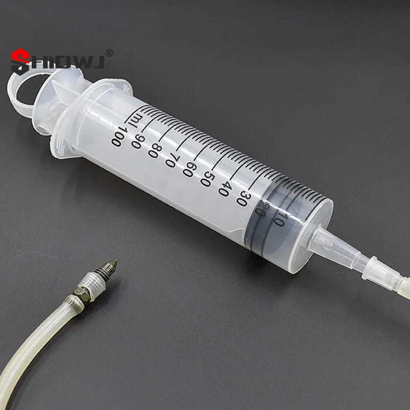 ชุดเครื่องมือซ่อมคาลิปเปอร์ดิสก์เบรก, ชุดเลือดออกของอากาศรถจักรยานยนต์ขนาด 100 มล.; ปั๊มเบรกของเหลวไฮดรอลิกและเครื่องมือหัวฉีดสูญญากาศ