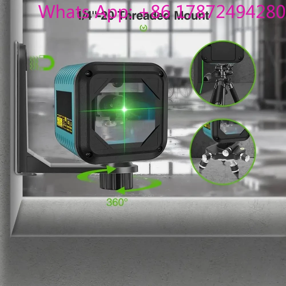 2 Lines Mini Laser Level C011R/G Red Green Cross Line Laser Level