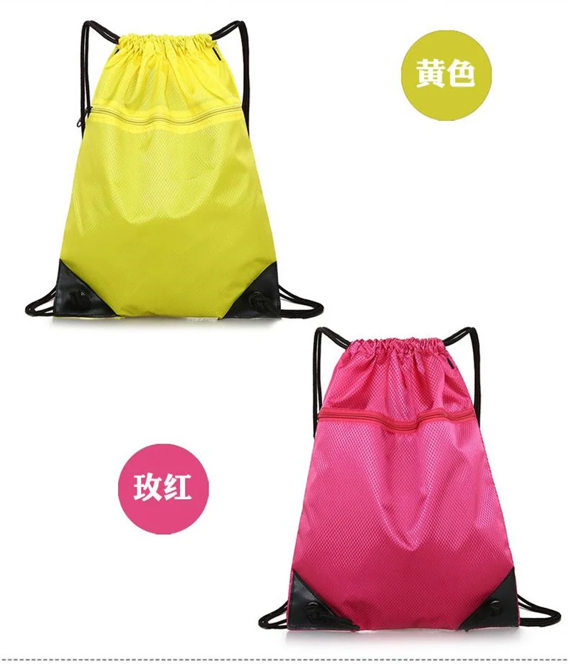 2 pcs Zip lock beach Bag Bundle Pocket Fitness Backpack Drawstring Pocket Hiking Camping Swimming Men Women Sports Bags