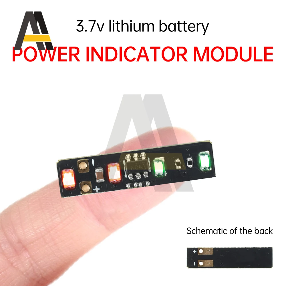 3.7~4.2V Metering Module Mini LED 1 String Ternary Lithium Battery Capacity Board Power Display Module