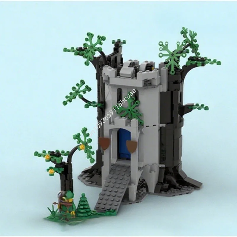 Blocs de construction de château de forteresse de rivière MOC, 524 pièces, jouets artisanaux pour enfants, briques d'architecture à assembler, cadeaux de noël créatifs