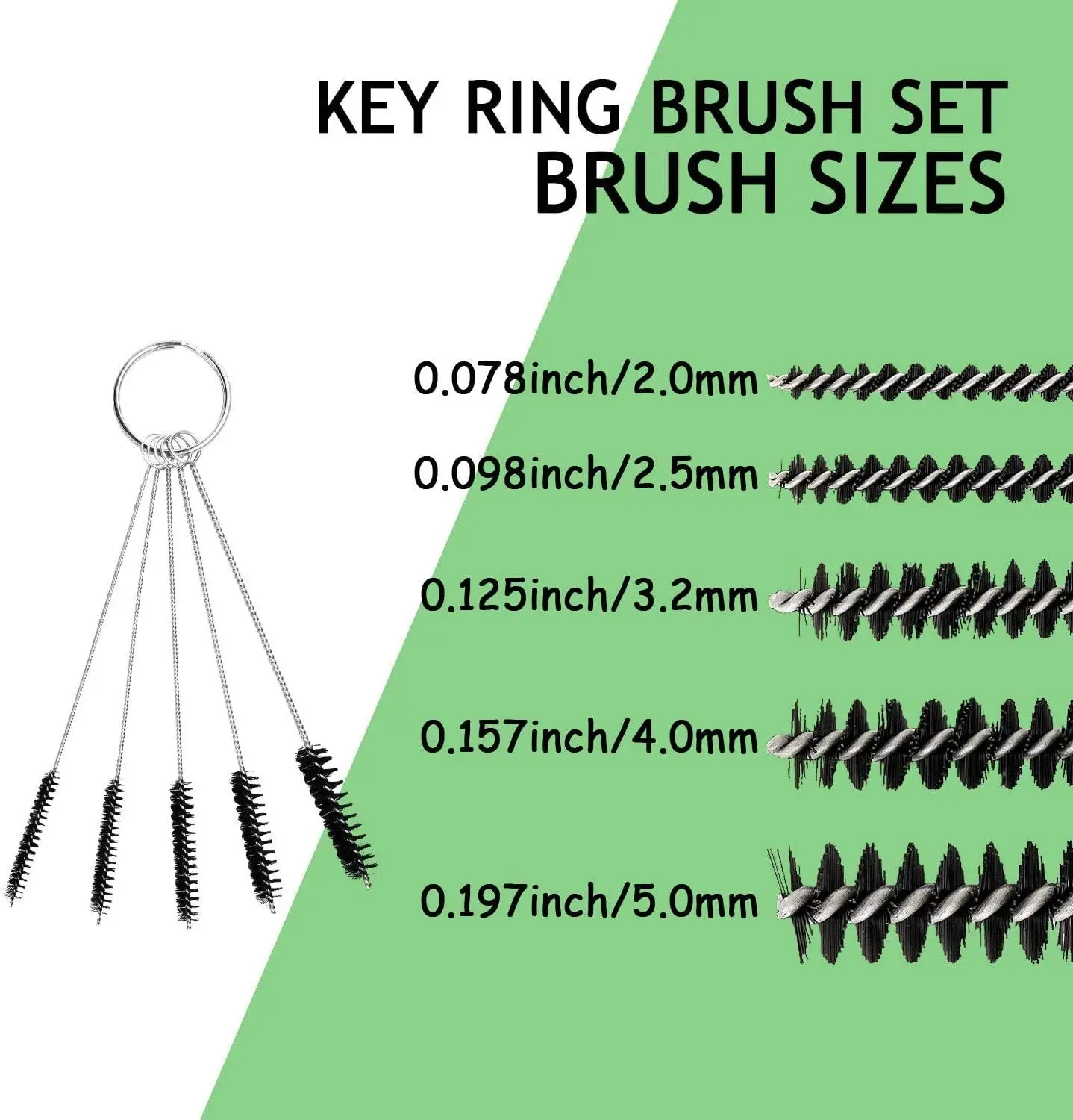 JOYSATR Airbrush Cleaning Repairing Set Includes 1 Upgraded Airbrush Repair Tool,5 Different Diameters Brushes,10 Airbrush Caps
