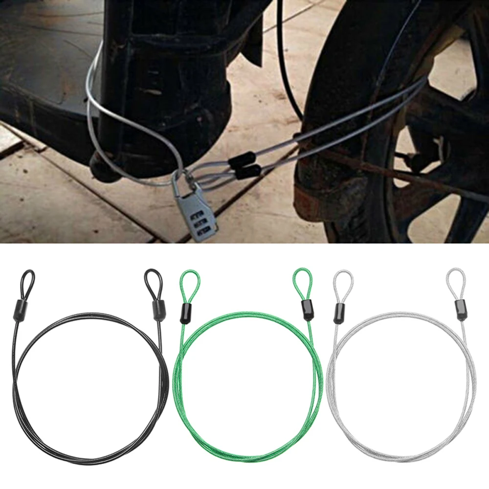 

Scooter generic Chain Motorcycles Security Anti-theft Outdoor lock line Steel Cable Braided rope Wire Rope Bicycle Lock