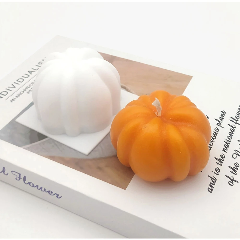 

Aromatherapy handmade pumpkin candle silicone mold DIY home Candle Silicone Mold Scented Making Tools 3D DIY Handmade Fragrance