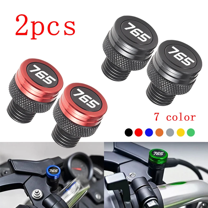 

For Triumph Street Triple 765 RS /S/R 765RS 765R 675 Trident 660 Motorcycle M10*1.25 CNC Rearview Side Mirror Hole Cap Plug