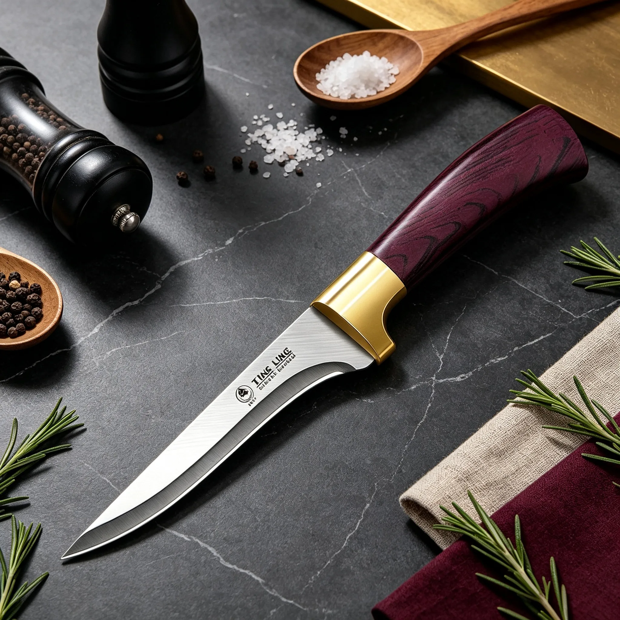 1/3/5-piece kitchen knife set - professional boning knife with anti-slip handle, ultra-sharp stainless steel blade for slicing