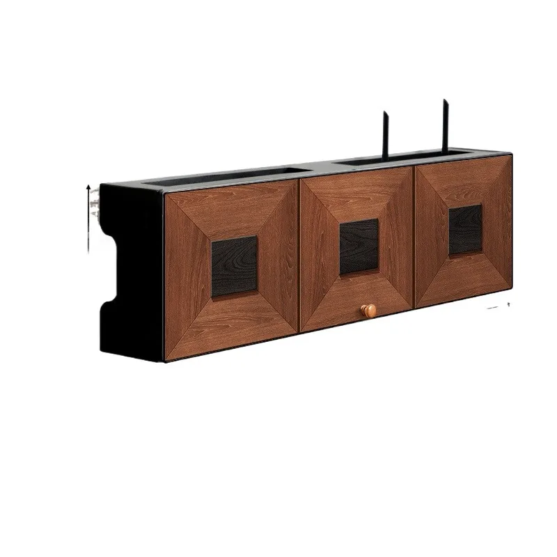 صندوق منظم راوتر واي فاي مع حامل على الحائط، خزانة إدارة الكابلات متعددة الأغراض لـ ModemHome OfficeCord Hider، غطاء مهوية #5