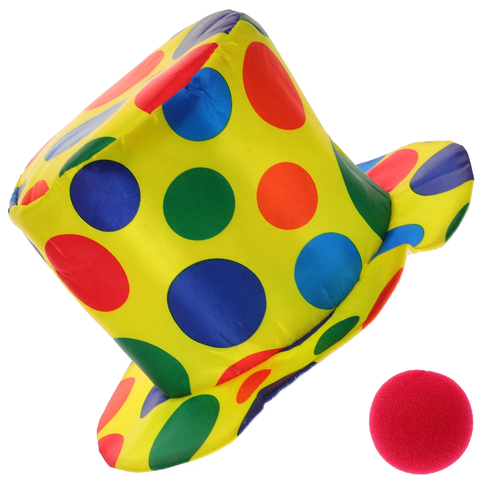 2 stuks Clown Neus en Hoed Combo voor Feestkostuum Cosplay Accessoire Ideaal voor Halloween Verjaardag Schoolevenementen Unisex Gebruik