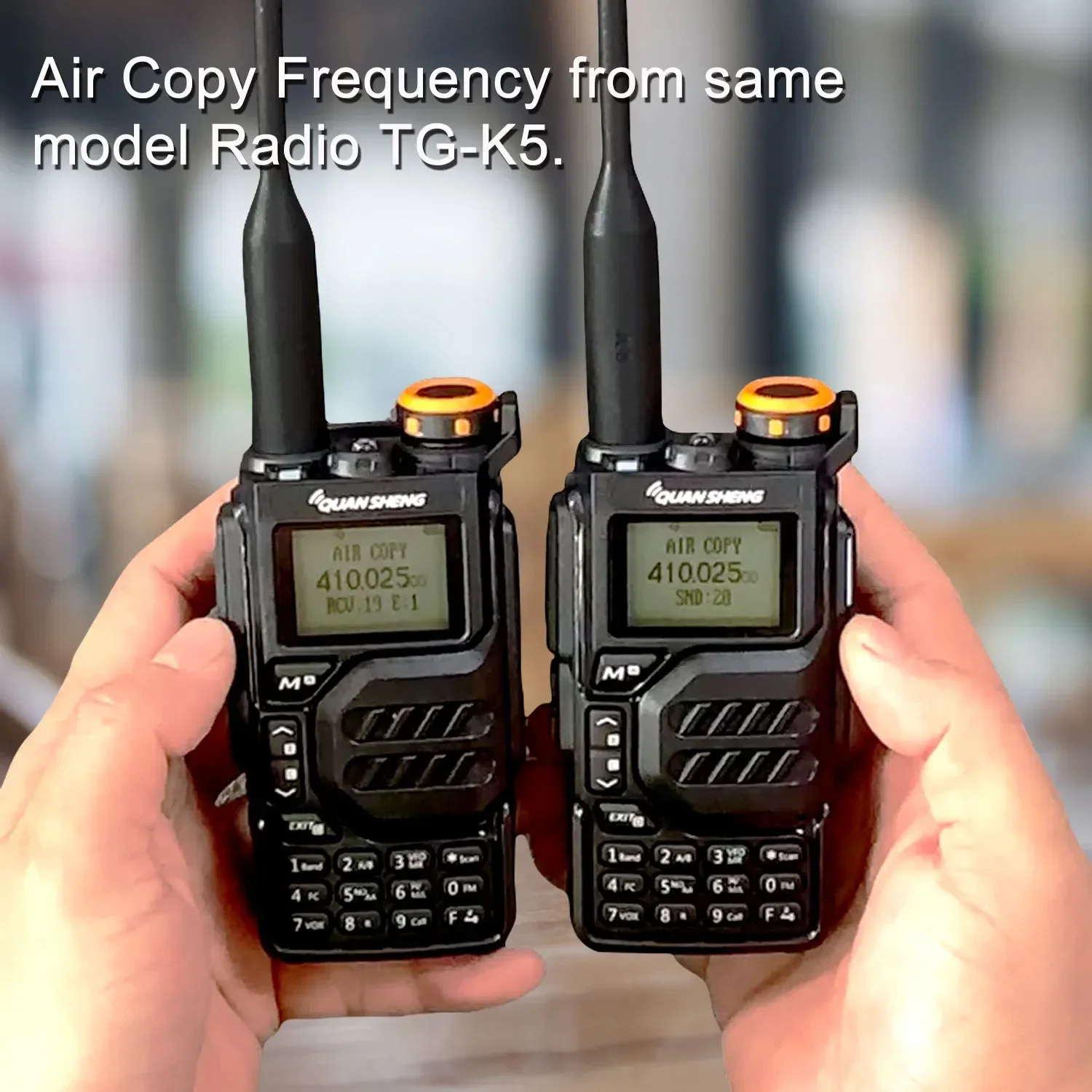 50-600MHz RX Walkie Talkie Long Range Quansheng UV-K5 VHFUHF 136-174MHz 400-470MHz RX TX Both DTMF VOX FM Wireless Freq Radio