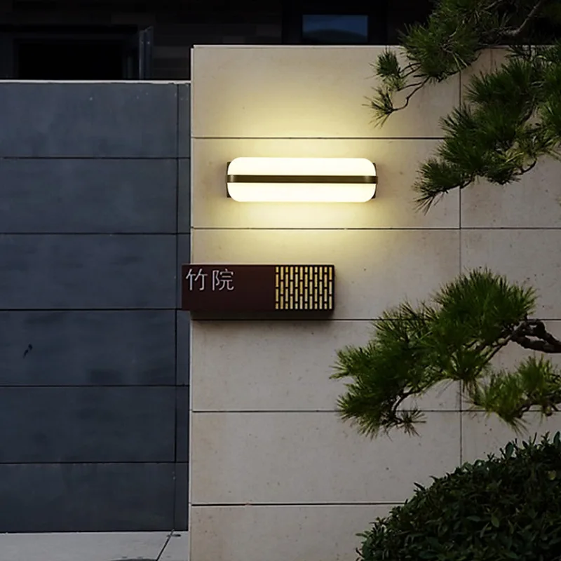 Simple Outdoor Wall Lamp IP65 Waterproof External Wall Mounted Lamps for Garden Courtyard Balcony Corridor Light Fixture 85-265V