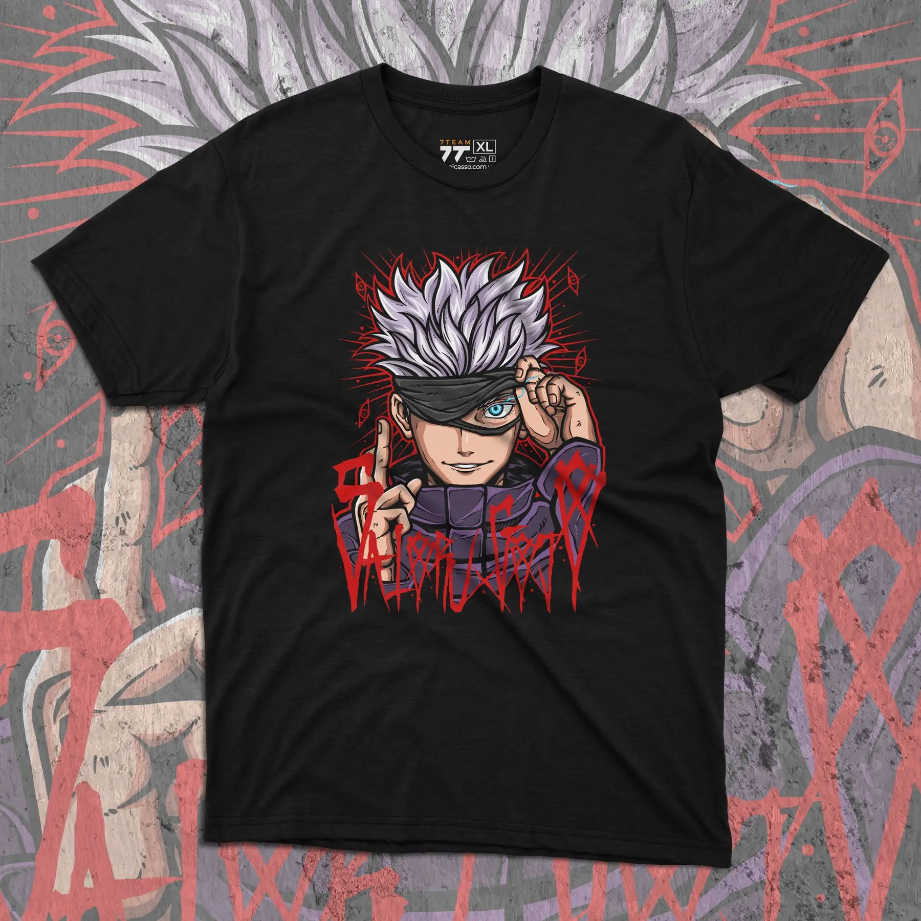 T-shirt with print Magic Battle - Satoru Gojo 3