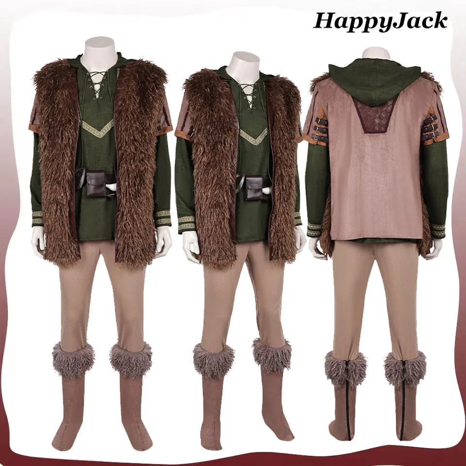 

Hiccup Cosplay Costume 2025 Cartoon Dragon Disguise Adult Men Shirt Vest Belt Pants Shoes Covers Outfits Halloween Carnival Suit