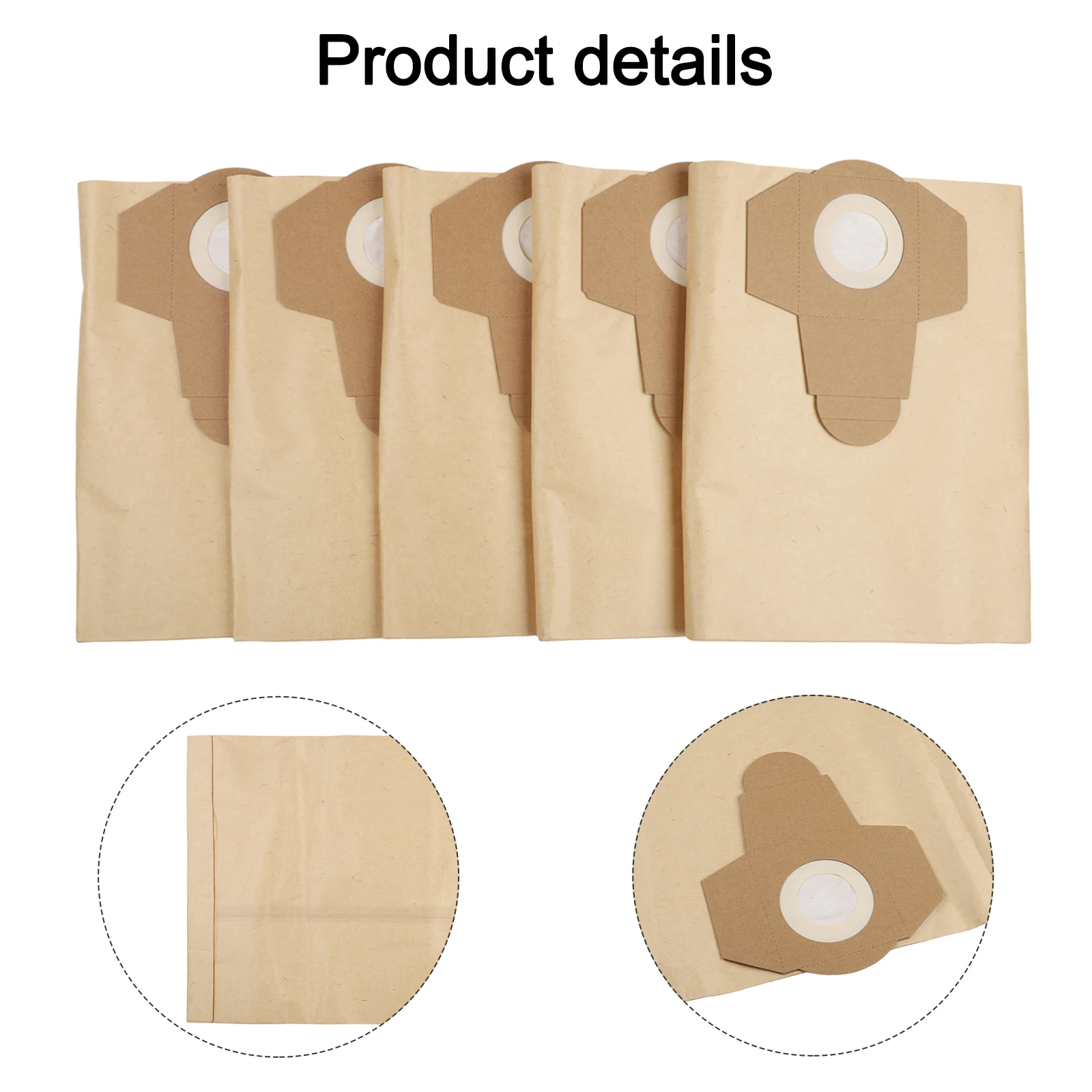 5/10pcs For Dust Collection Bag 20 L For Wet And Dry Vacuum Cleaners Household Cleaning Appliance Accessories 5/10pcs