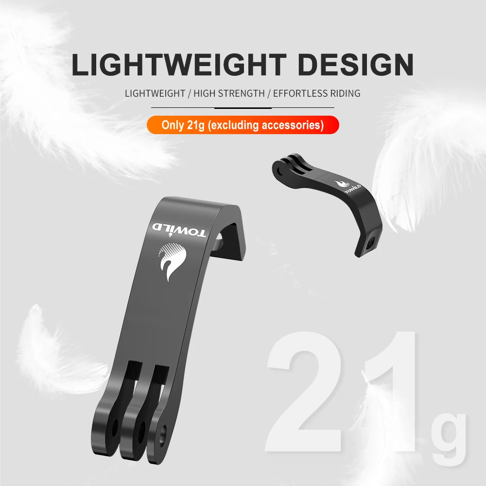 TOWILD AS65 Aluminum Alloy Bike Front Fork Bracket Install Headlight Stand Mount Action Camera Rack Fits Brompton Road Bike image 5