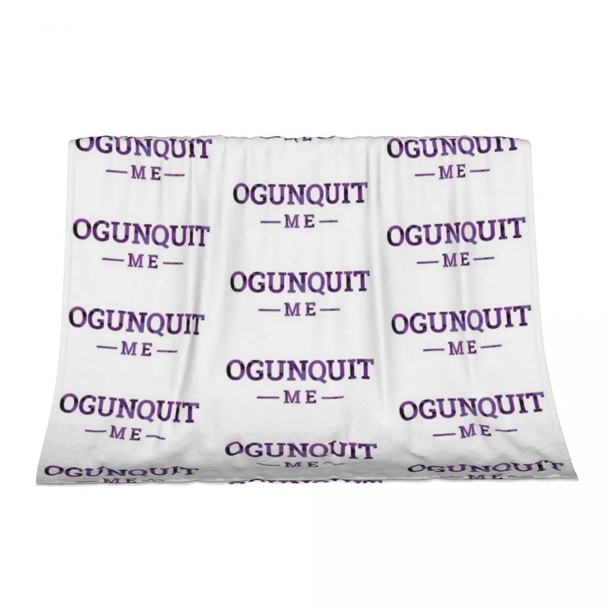 

Ogunquit, ME Alcohol Ink Throw Blanket funny gift Furrys Multi-Purpose Blankets