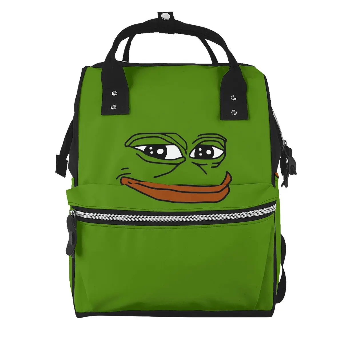 Pepe The Frog Peepo Emote Student Backpack School Bag Hiking Travel Daypack for Men Women Bookbag Shoulder Bags