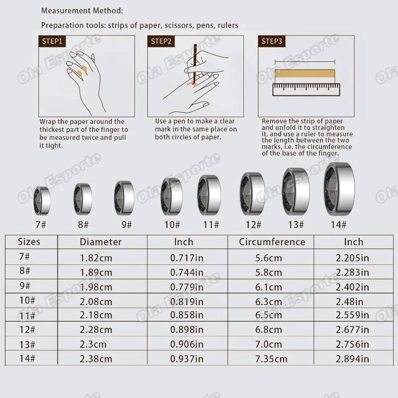 Danoz RingSmart SY15 smart ring 7 sizes 4 colours White Black Gold Zuqiu alloy vibration alerts calls messages