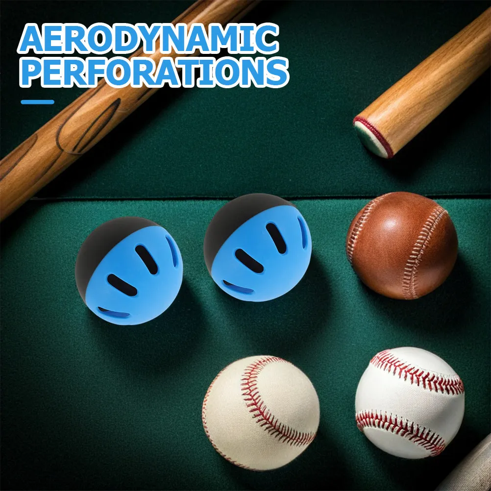 

Набор из 8 тренировочных бейсбольных мячей 74 мм, мягкие полые мячи из ЭВА, легкие, аэродинамичные, перфорированные, для отработки ударов и подачи