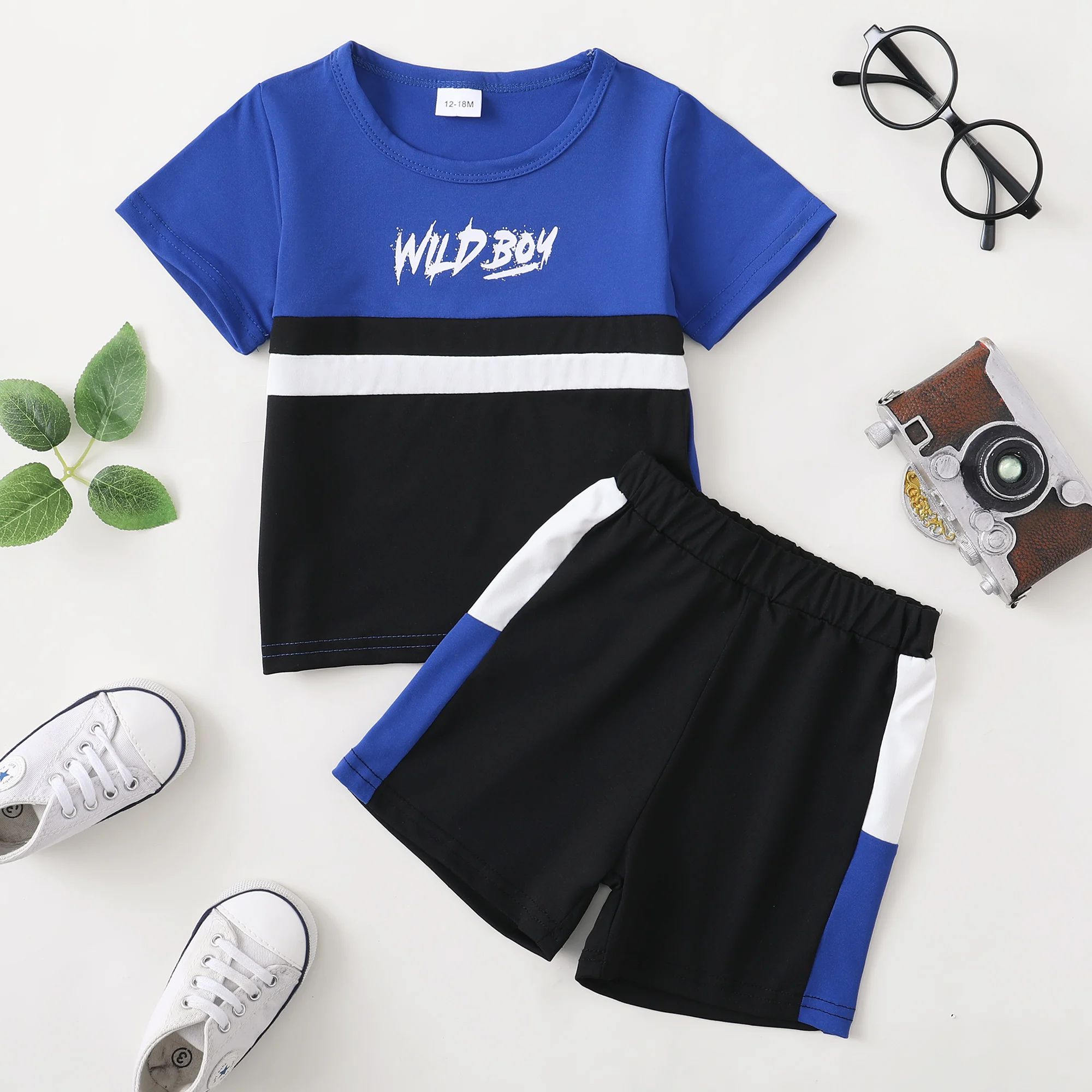 Baby Boys  Clothing 2pcs Color Block \