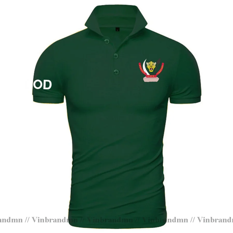 DR Congo COD DRC DROC Congo-Kinsha Congolese polo shirts men short sleeve white brands printed for country 2022 cotton nation 20