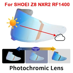 Replacement Photochromic Shield for SHOEI Z8 NXR2 RF1400 Full Face Helmet Uv-cut Visor Viseira Puzzles Ete Helmet Parts