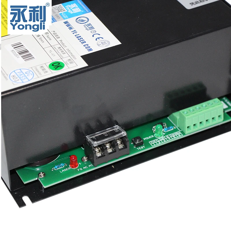 Yongli CO2 Laser Power Supply 115 230V PSU Cutting Engraving Machine Spare Parts Power Source Device For 90W-130W CO2 Laser Tube