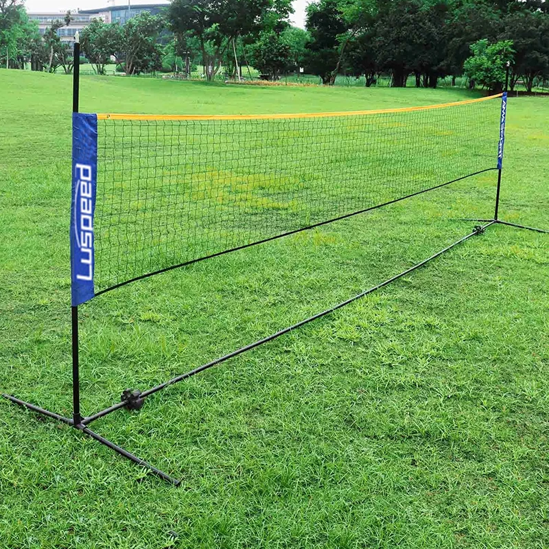 Rete da Badminton professionale Standard pieghevole portatile Indoor Outdoor Sports pallavolo Tennis Training reti quadrate Mesh