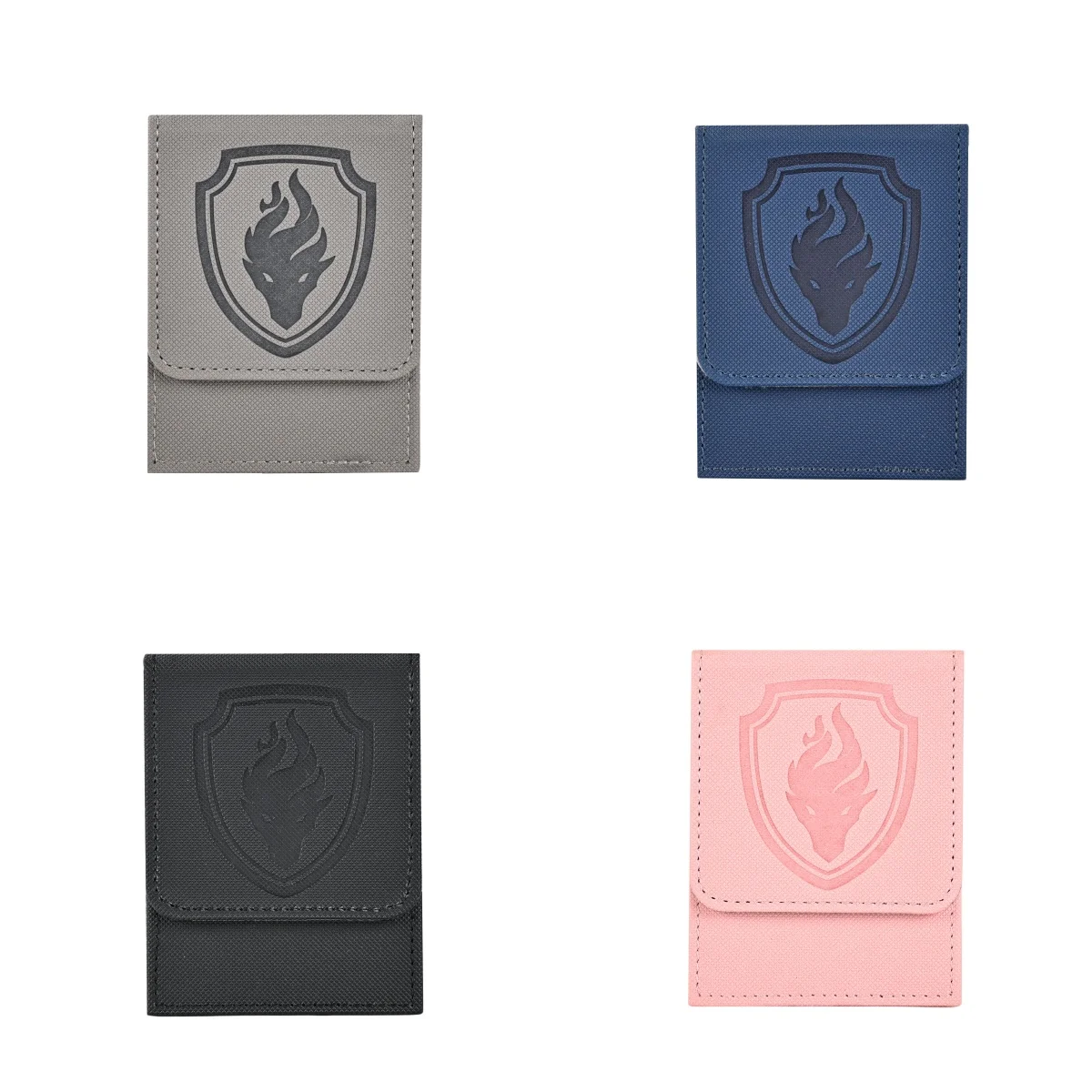 プレミアム磁気カードデッキボックス - 110枚以上のカードを安全に収納、耐久性のあるフェイクレザー、ディスプレイウィンドウ、MTG、ポケモンに最適