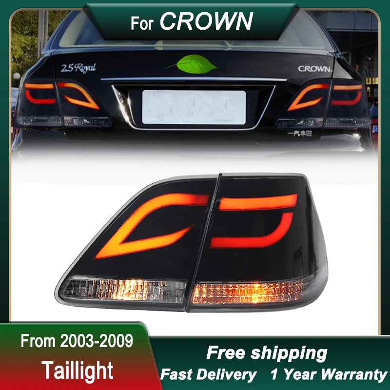 Car Tail Lights For Toyoto CROWN 12 GEN 03-09 modify FULL LED Tail Light Tail Lamp Dynamic Turn Signal Light Tail Lamp Assembly