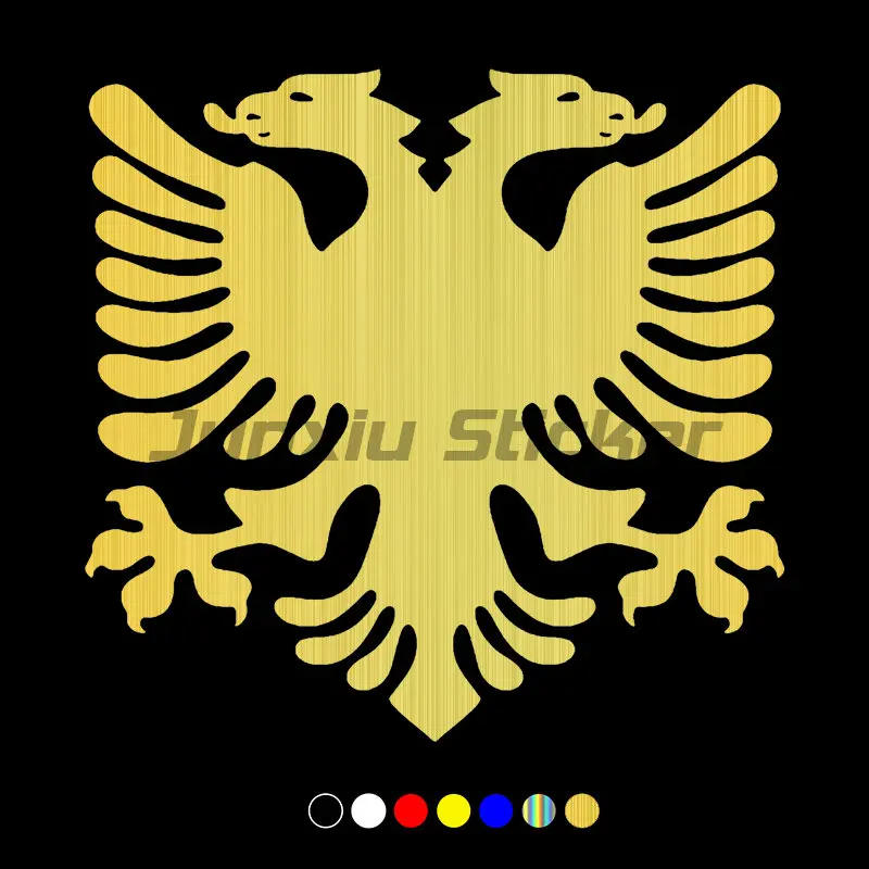 Coolest Funny Kosovo Map Albania Double-Headed Eagle Car Stickers Motorcycle Decals Waterproof Decals