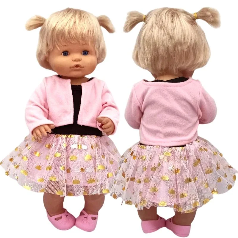 40cm Baby Dolls Clothes Coat 16 Inch Nenuco Ropa Y Su Hermanita Children Girl's Gift Toys Wears