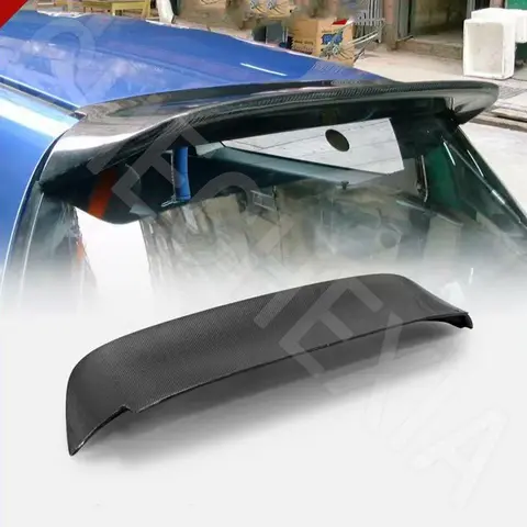 For 2-Door Hatchback Civic EG4 EG6 1992-1995 High-Quality Carbon Fiber Rear Spoiler Duckbill Body Kit Racing Carbon Roof Wing