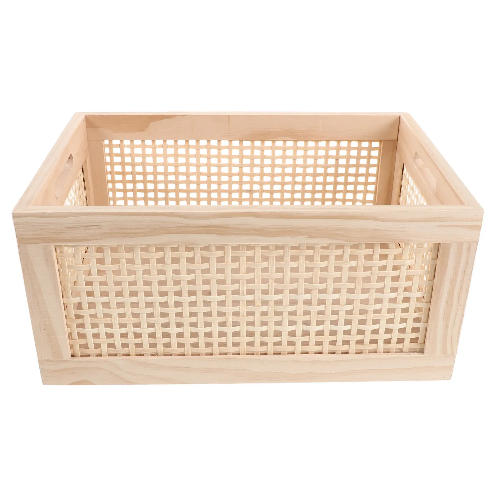 rattan-woven-magazine-basket-with-handle-natural-storage-organizer-for-books-newspapers-documents-rustic-brown-138x98x63in